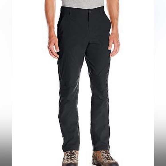 Columbia Mens Royce Peak Black OmniShield Articulate Knee Flex Nylon Pants 38x32 - Picture 1 of 15